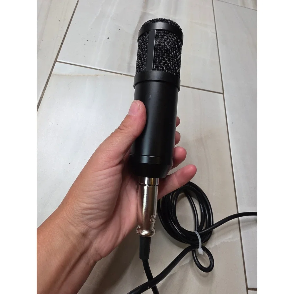Professional Condenser Microphone Black XLR to 3.5mm Jack Low Noise Cable Mic G3